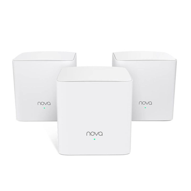 Tenda NOVA MW5G(3-PACK) sistema wi-fi de malla Doble banda (2,4 GHz / 5 GHz) Wi-Fi 5 (802.11ac) Blanco 2 Interno